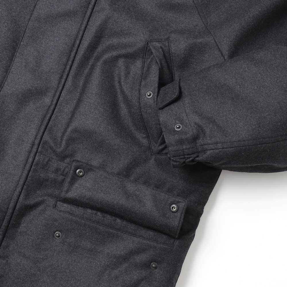 WOOL FULLING FLANNEL PADDED OVEER BLOUSON