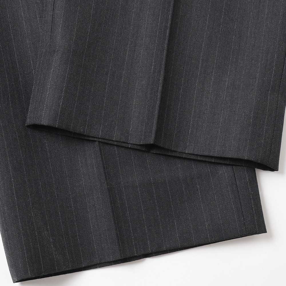 BLUE FACED WOOL NARROW SLACKS