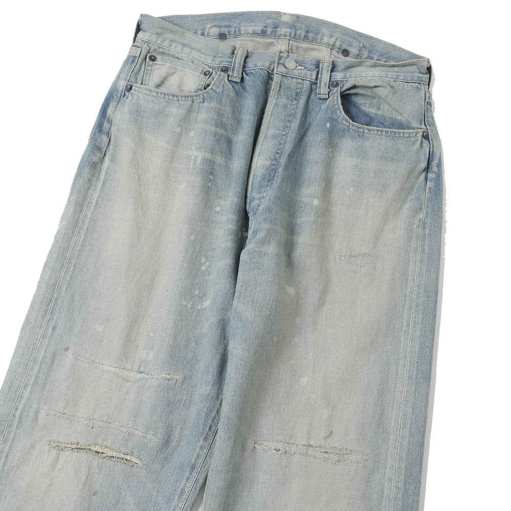 No.37 Washed Wide Denim Pants(BLEACH)