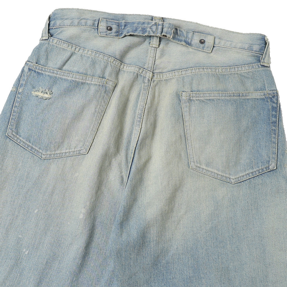 No.37 Washed Wide Denim Pants(BLEACH)