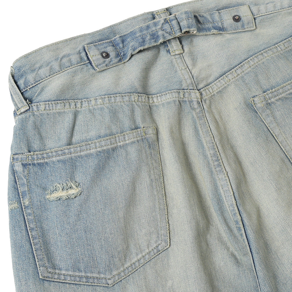 No.37 Washed Wide Denim Pants(BLEACH)