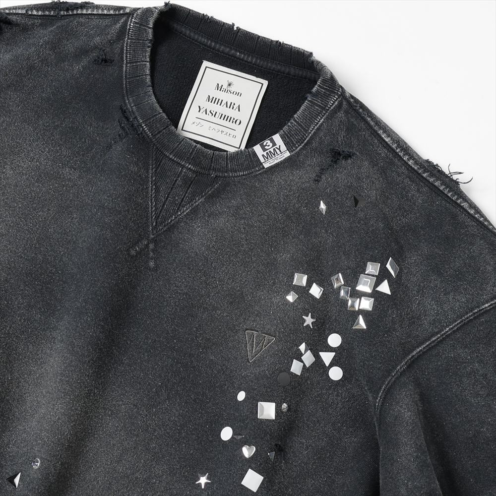 EMBELLISHED BLEACHED PULLOVER