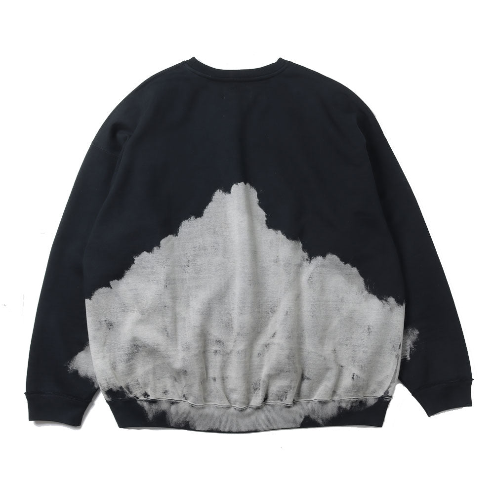 HUGE SWEAT ORGANIC COTTON HEAVY FLEECE (CLOUDY BLEACHING)