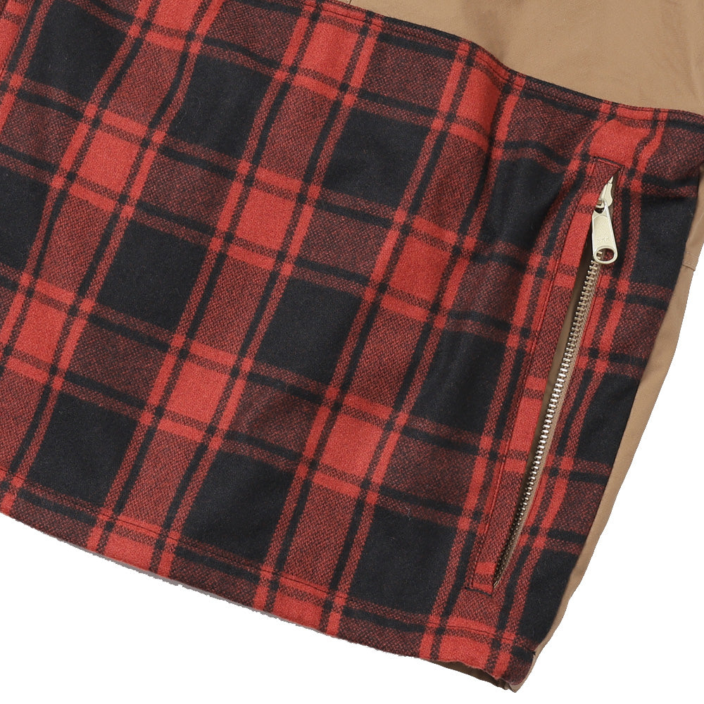 綿オックス×ウールエステルチェック FISON Wネーム J021