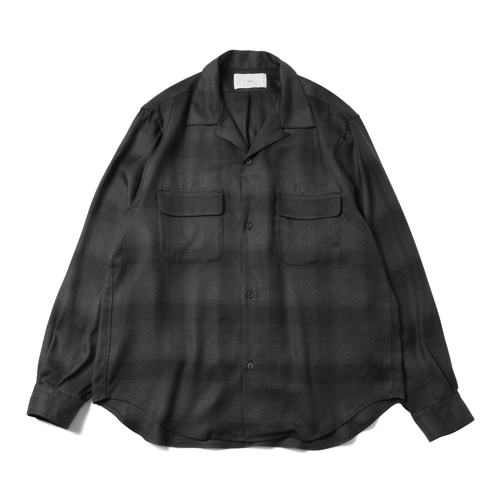 PLAID OPEN COLLOR SHIRTS