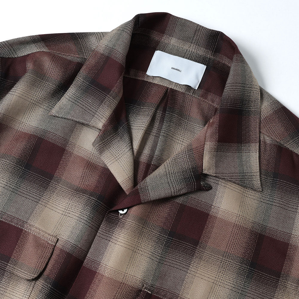 PLAID OPEN COLLOR SHIRTS