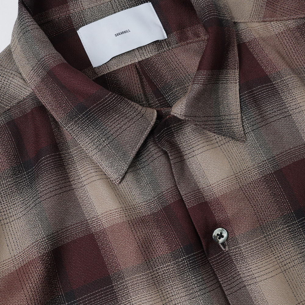 PLAID OPEN COLLOR SHIRTS