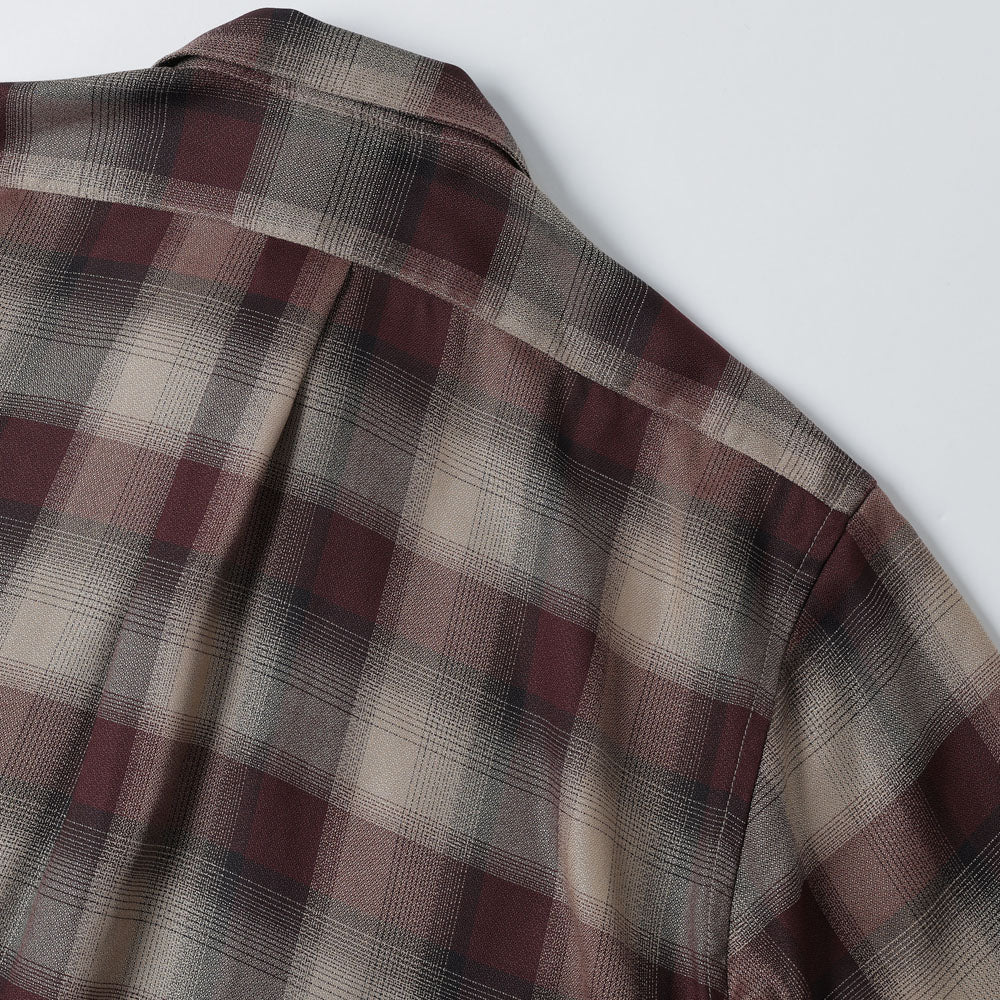 PLAID OPEN COLLOR SHIRTS