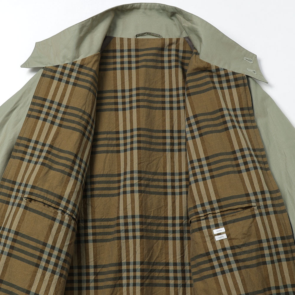 Cotton Gabardine Harrington Jacket