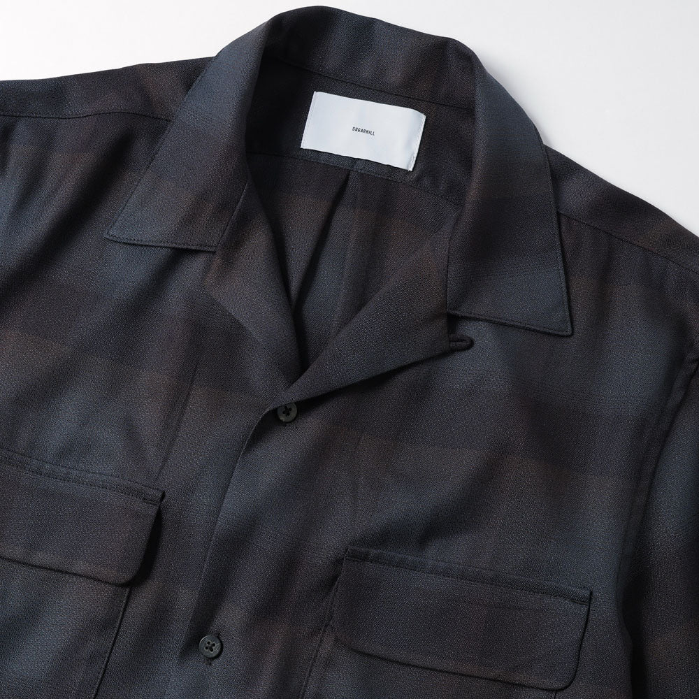 PLAID OPEN COLLOR SHIRTS
