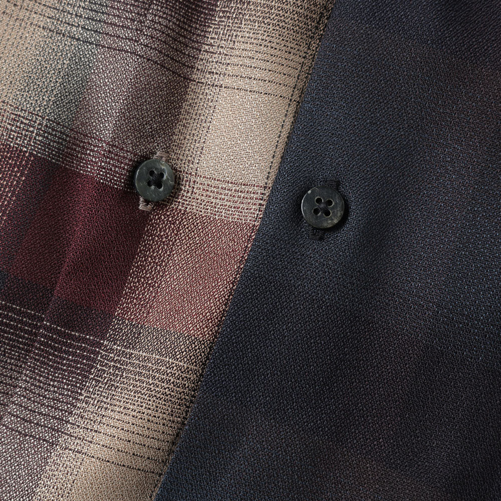 PLAID OPEN COLLOR SHIRTS