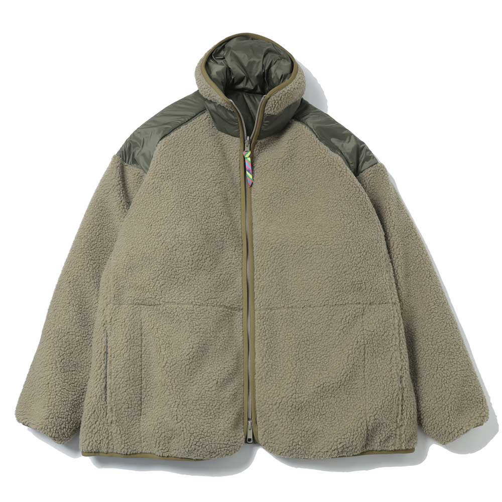 REVERSIBLE FLEECE DOWN JACKET