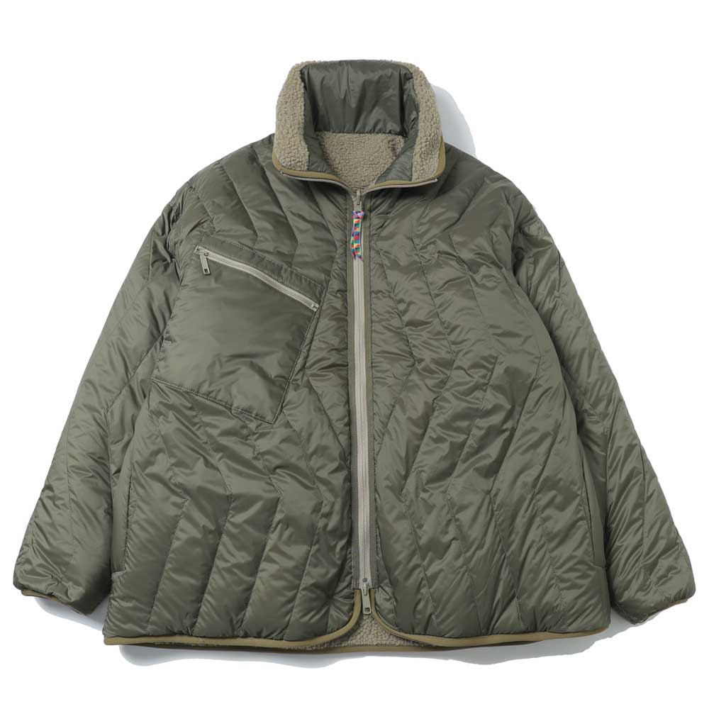 REVERSIBLE FLEECE DOWN JACKET