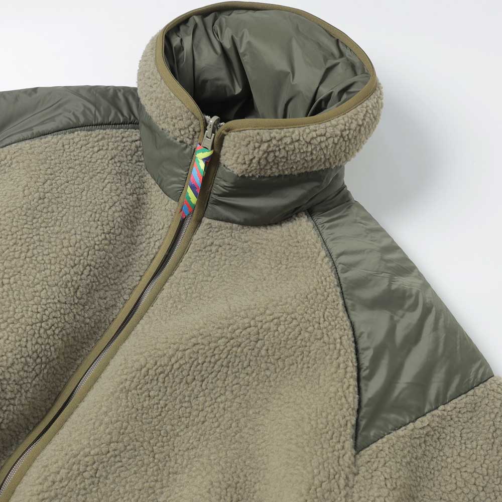 REVERSIBLE FLEECE DOWN JACKET