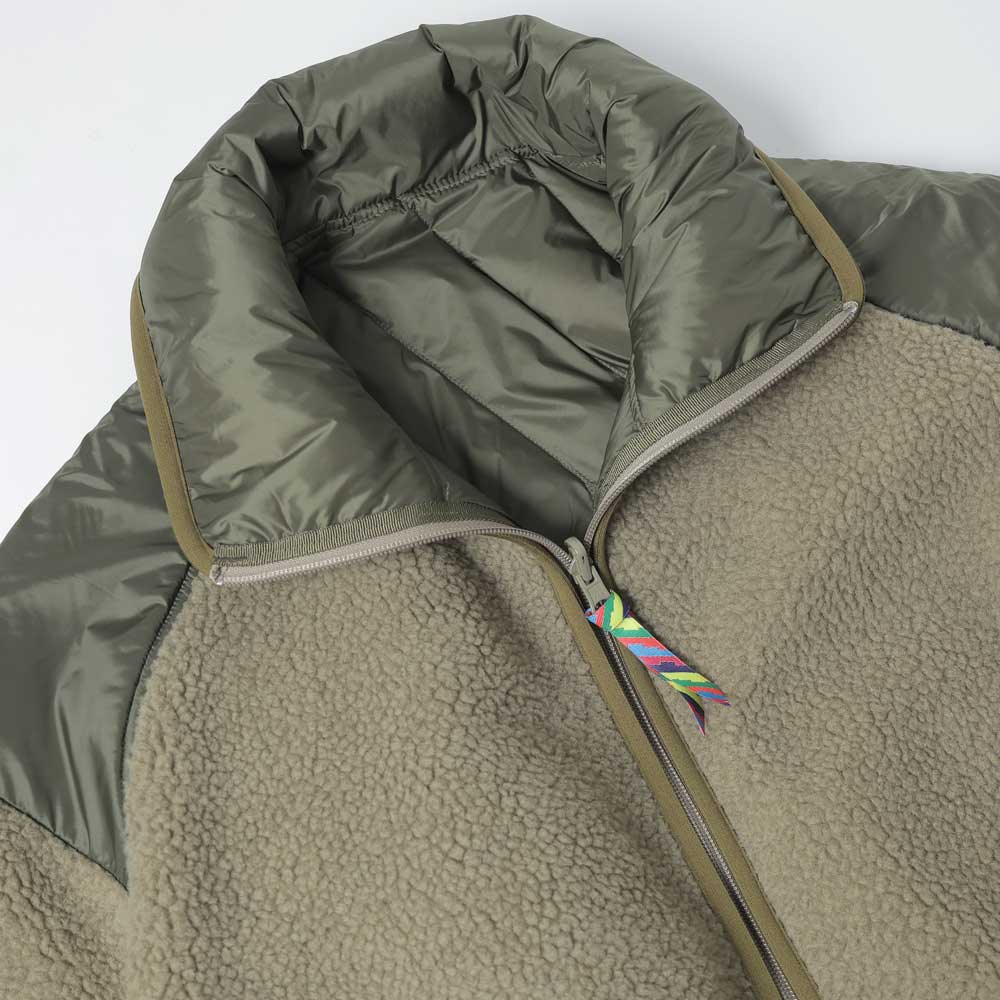 REVERSIBLE FLEECE DOWN JACKET