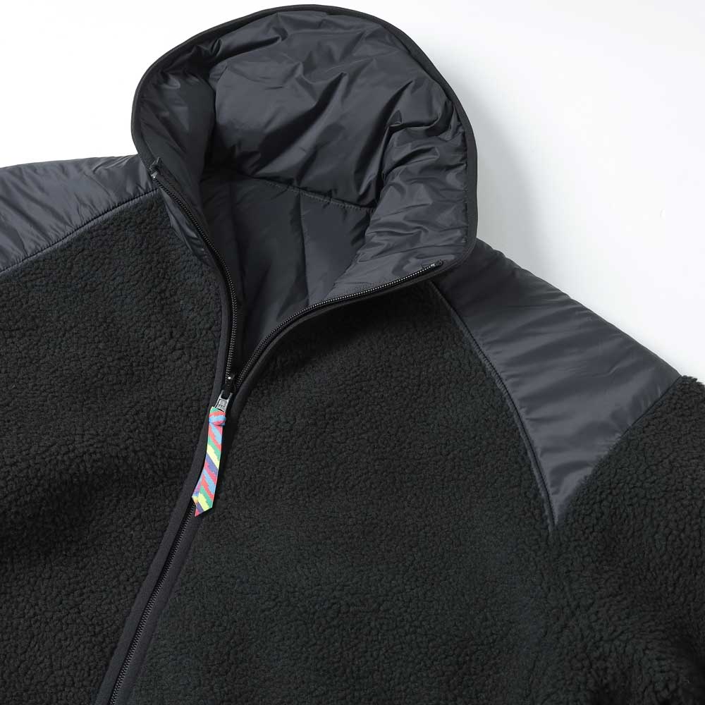 REVERSIBLE FLEECE DOWN JACKET