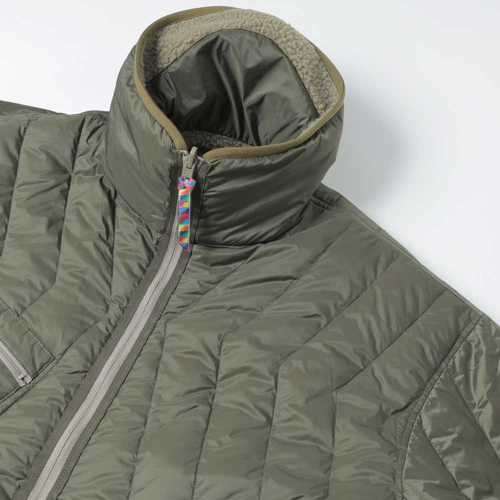 REVERSIBLE FLEECE DOWN JACKET