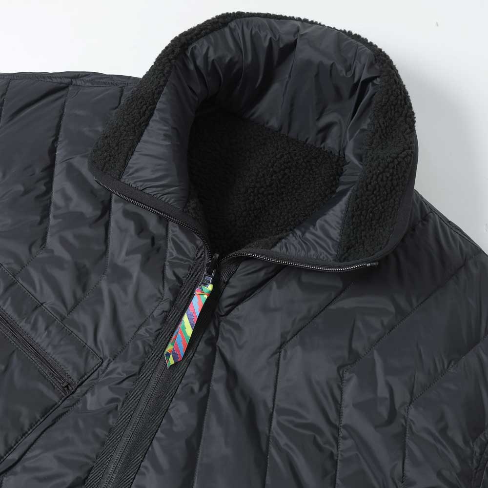 REVERSIBLE FLEECE DOWN JACKET