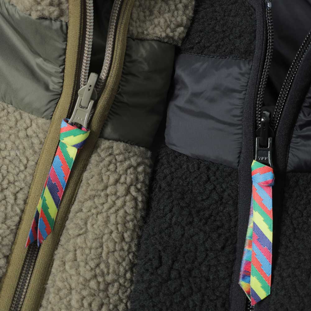 REVERSIBLE FLEECE DOWN JACKET