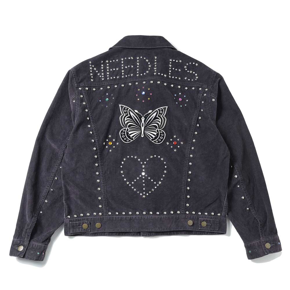 Studded Jean Jacket - 14W Corduroy