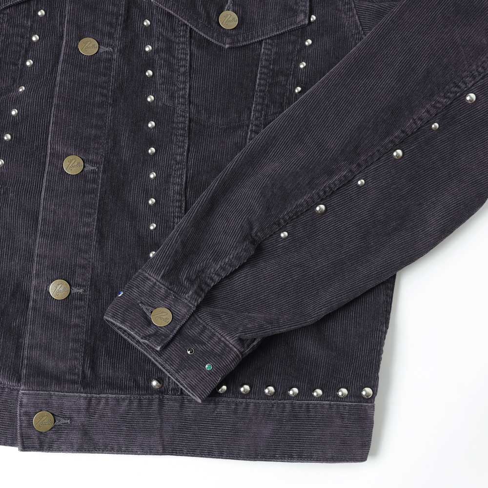 Studded Jean Jacket - 14W Corduroy