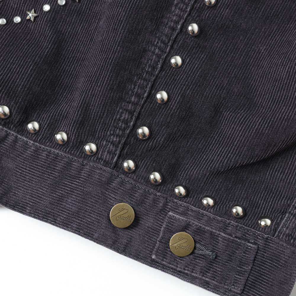 Studded Jean Jacket - 14W Corduroy