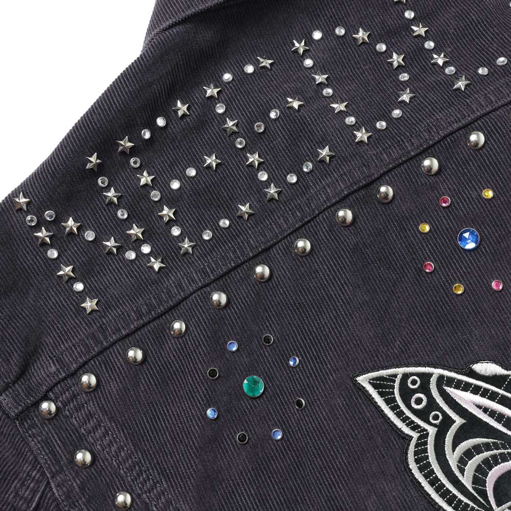 Studded Jean Jacket - 14W Corduroy