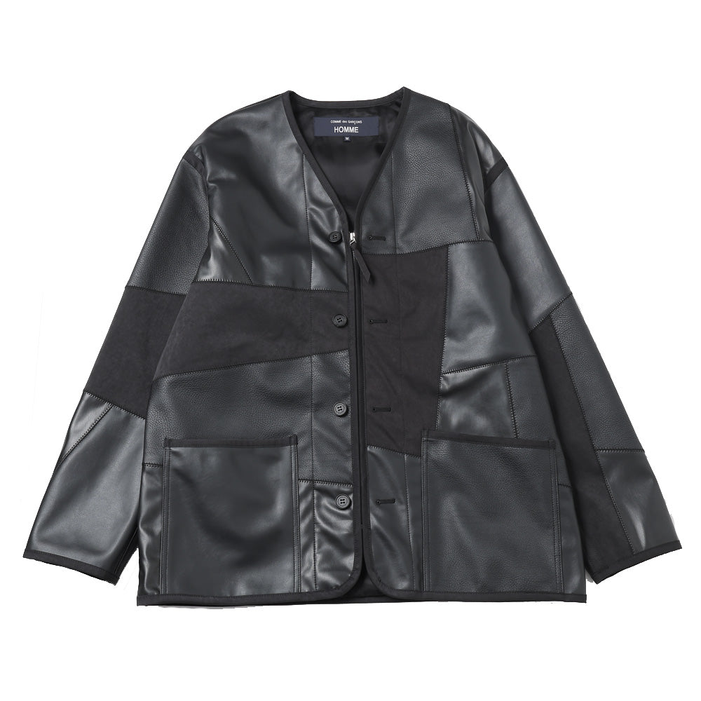 SALE【美品】COMME des GARÇONS SHIRT 合皮JK COMME des GARCONS 合皮MIXジャケット 8月9日(土)新作発売