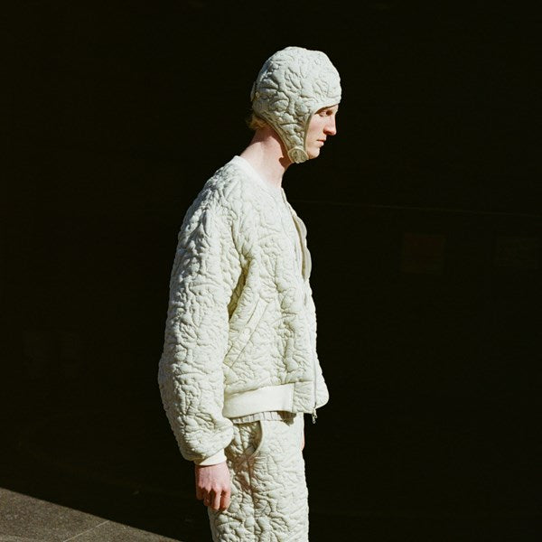 Leaves Quilted Jacquard Jacket