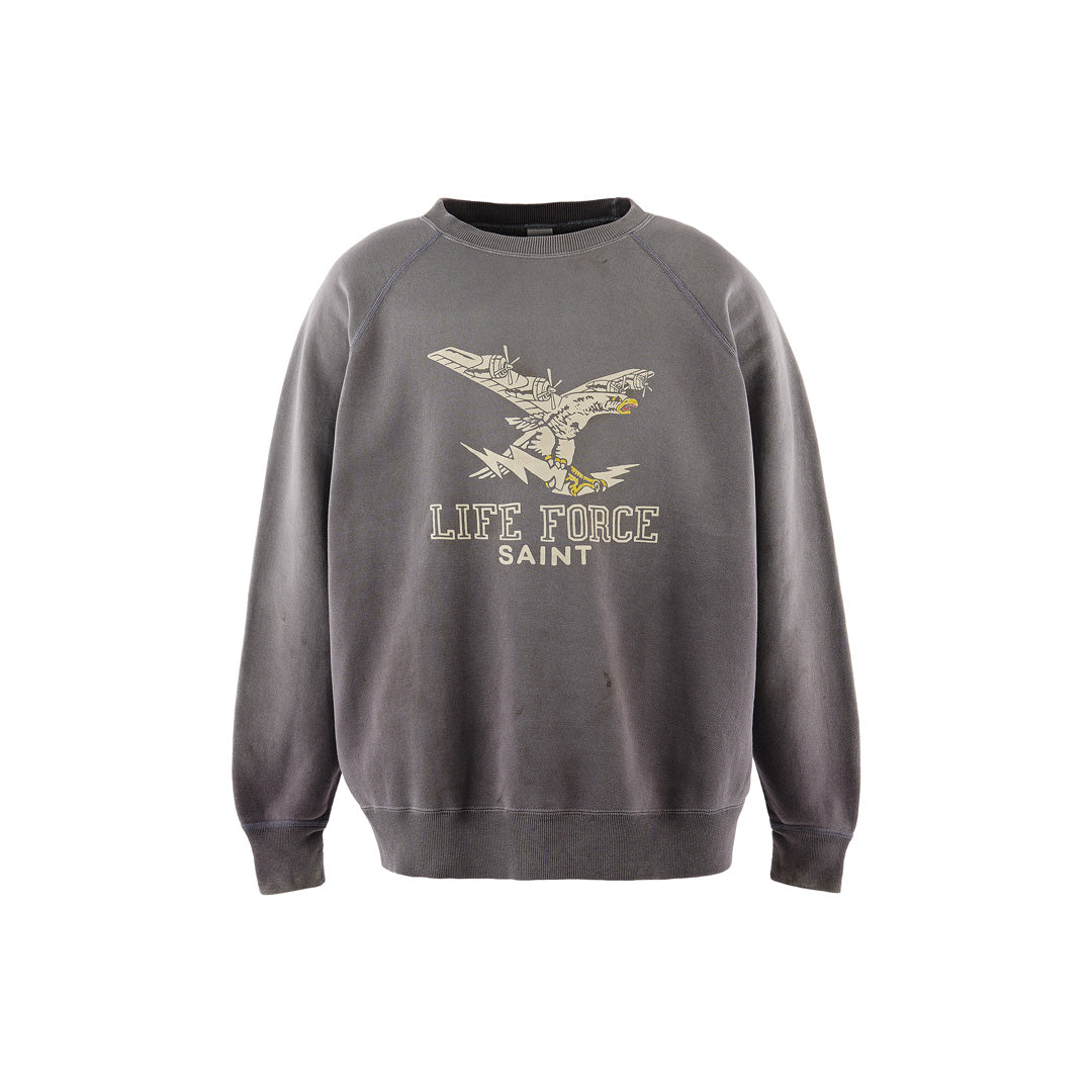 Saint Mxxxxxx (セントマイケル )RAGLAN CRWN SWEAT LIFE FORCE SM-MK1