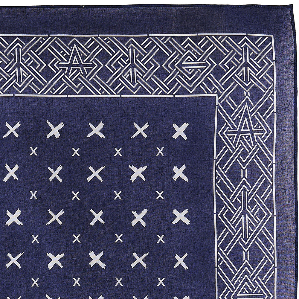 SAINT Mxxxxxx × blackmeans BANDANA CROSS(NAVY)