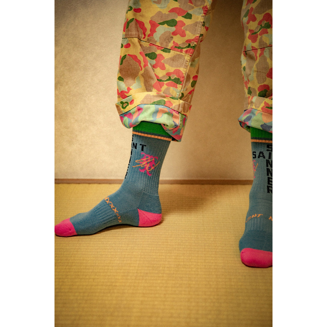 SAINT Mxxxxxx_Sean Wotherspoon SOCKS BLUE