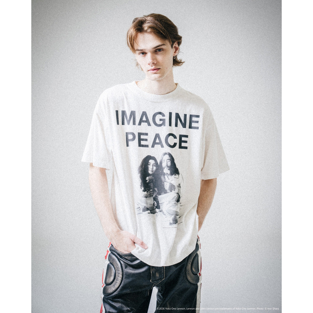 SAINT Mxxxxxx_JOHN LENNON S/S T-SHIRT IMAGINE PEACE