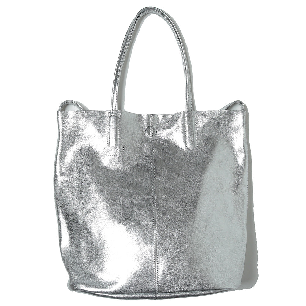 3WAY MEDIUM TOTE(S)(SILVER)
