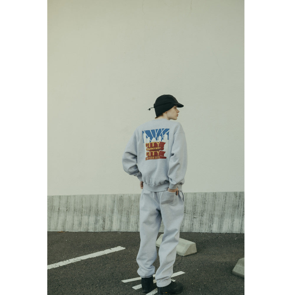 CITY COUNTRY CITY x AVIREX SWEAT PANTS