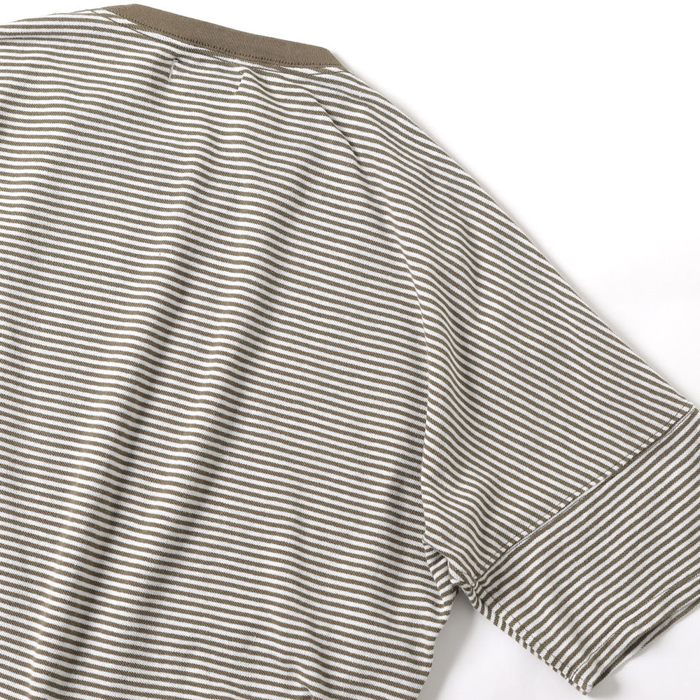 CLERK S/S TEE C/L PIQUE BORDER