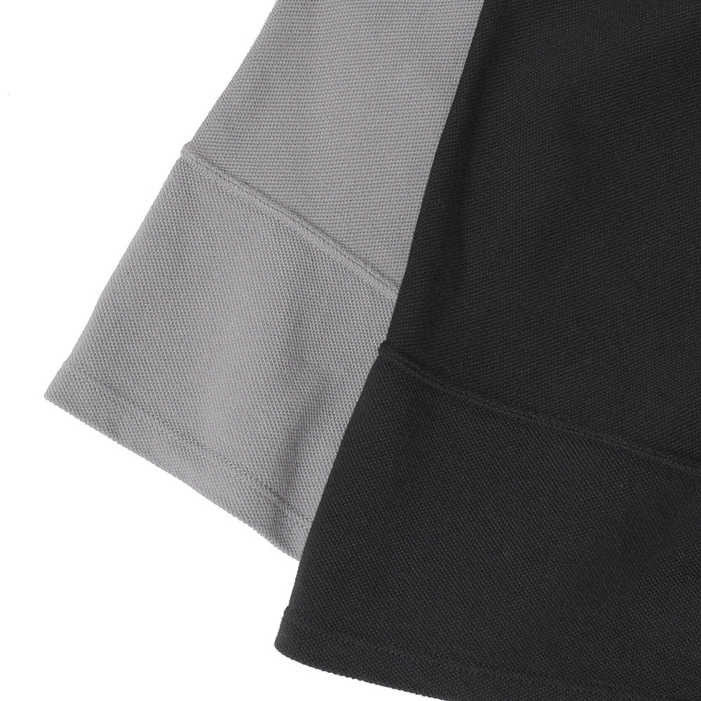CLERK S/S T-NECK TEE COTTON PIQUE OVERDYED