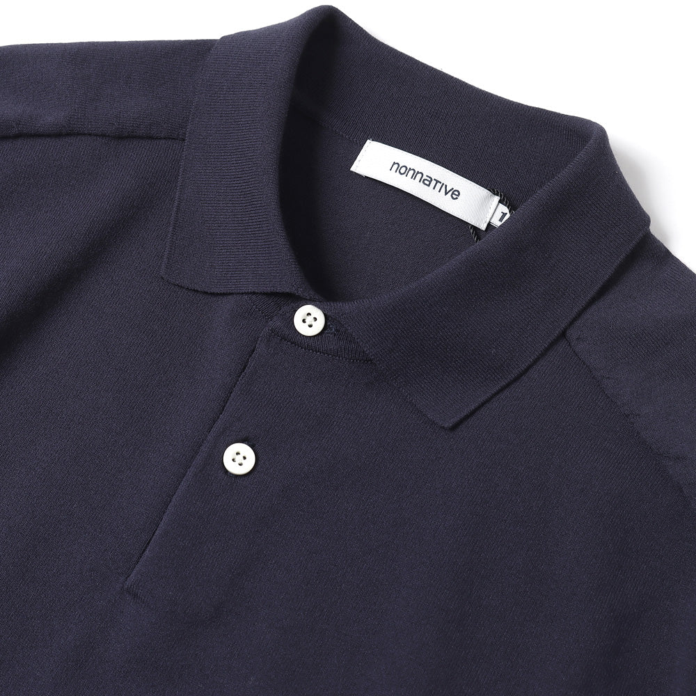 DWELLER L/S POLO SWEATER C/P YARN