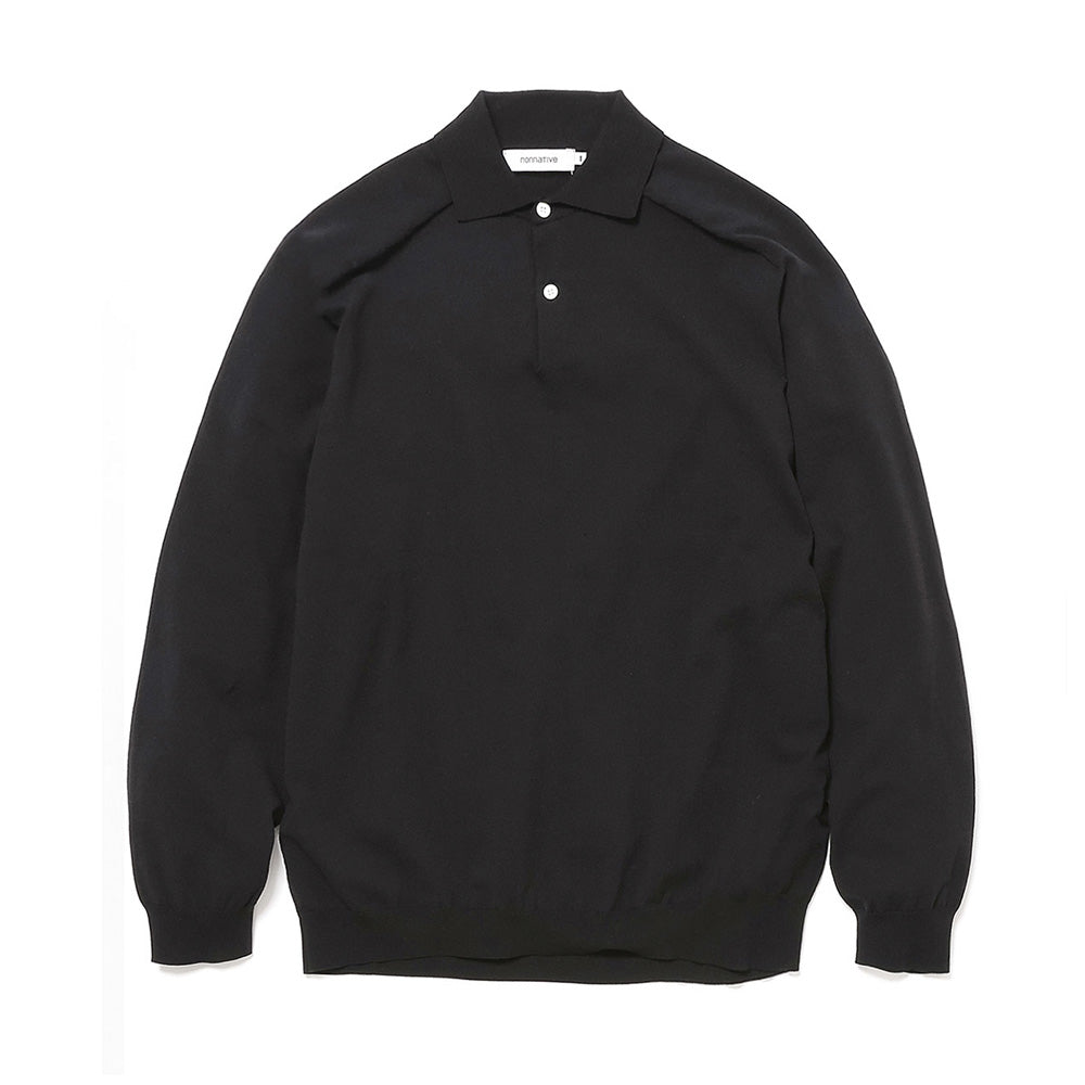 DWELLER L/S POLO SWEATER C/P YARN