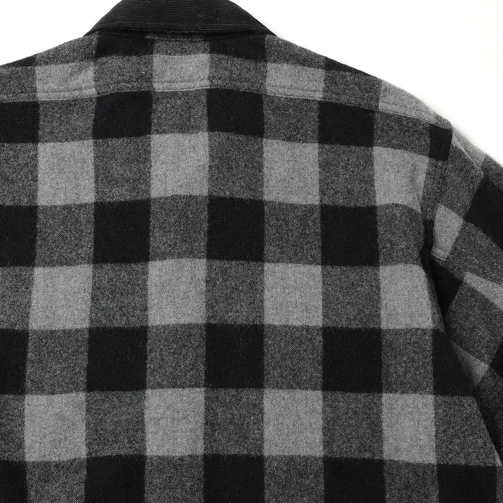 WORKER SHIRT JACKET WOOL NYLON BUFFALO CHECK