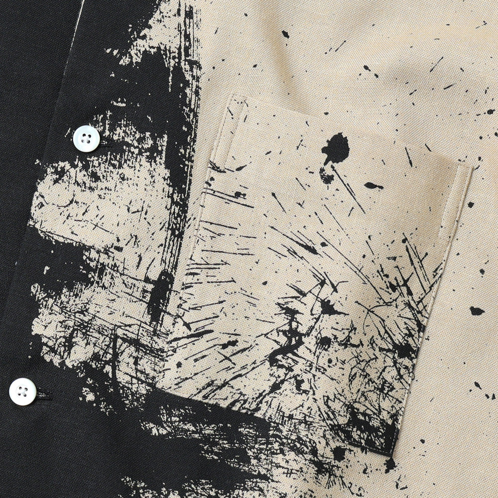 TSUJIMURA SHIRO ABSTRACT PAINT SHIRTS (Short-sleeve)