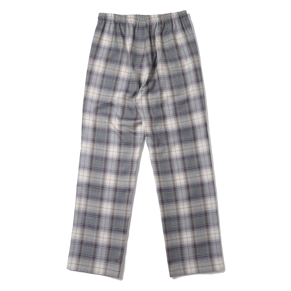 SUPER LIGHT WOOL CHECK EASY SLACKS