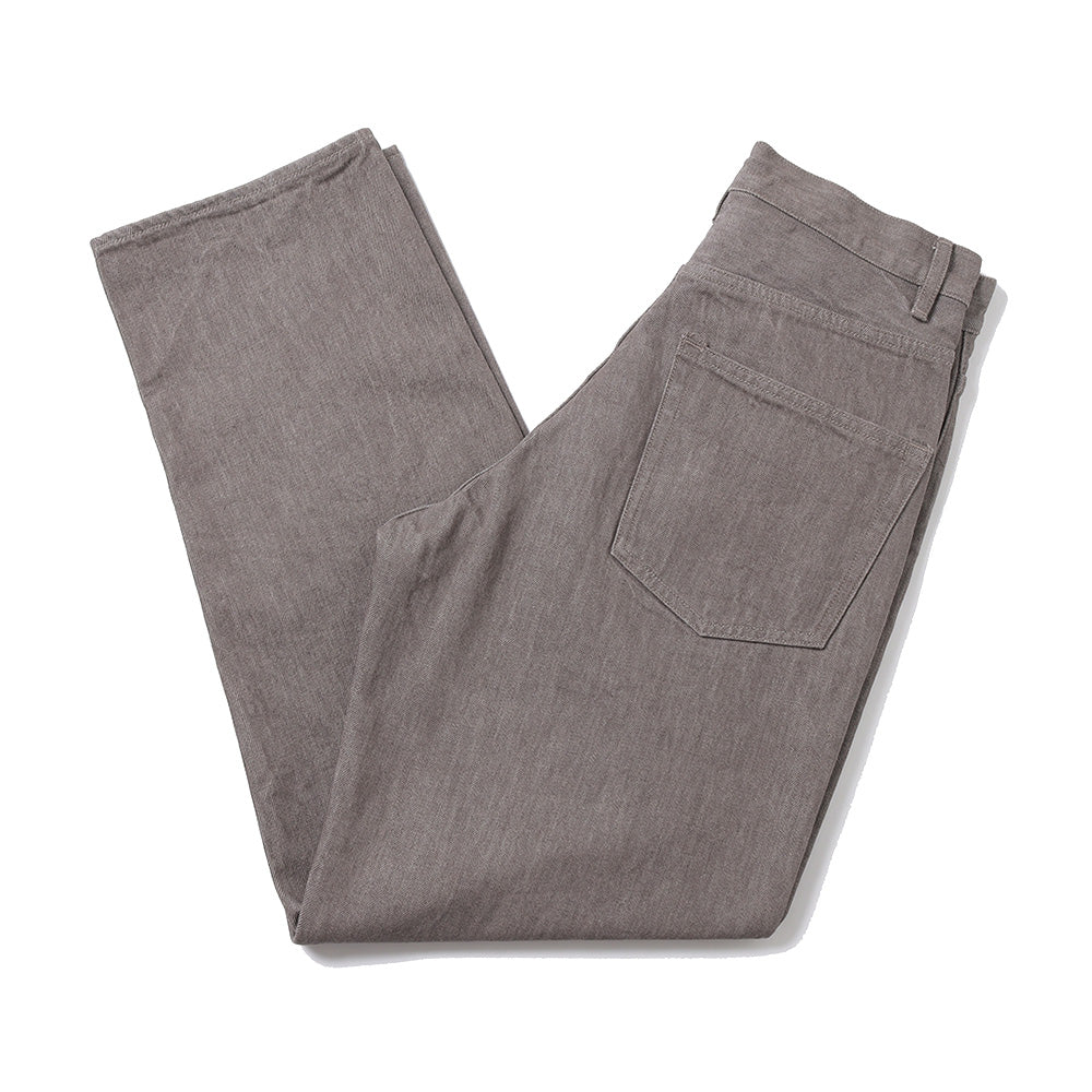 HARD TWIST BROWN DENIM WIDE PANTS