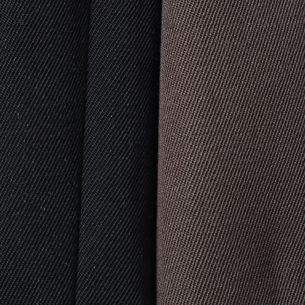 LIGHT WOOL MAX GABARDINE TWO-TUCK SLACKS