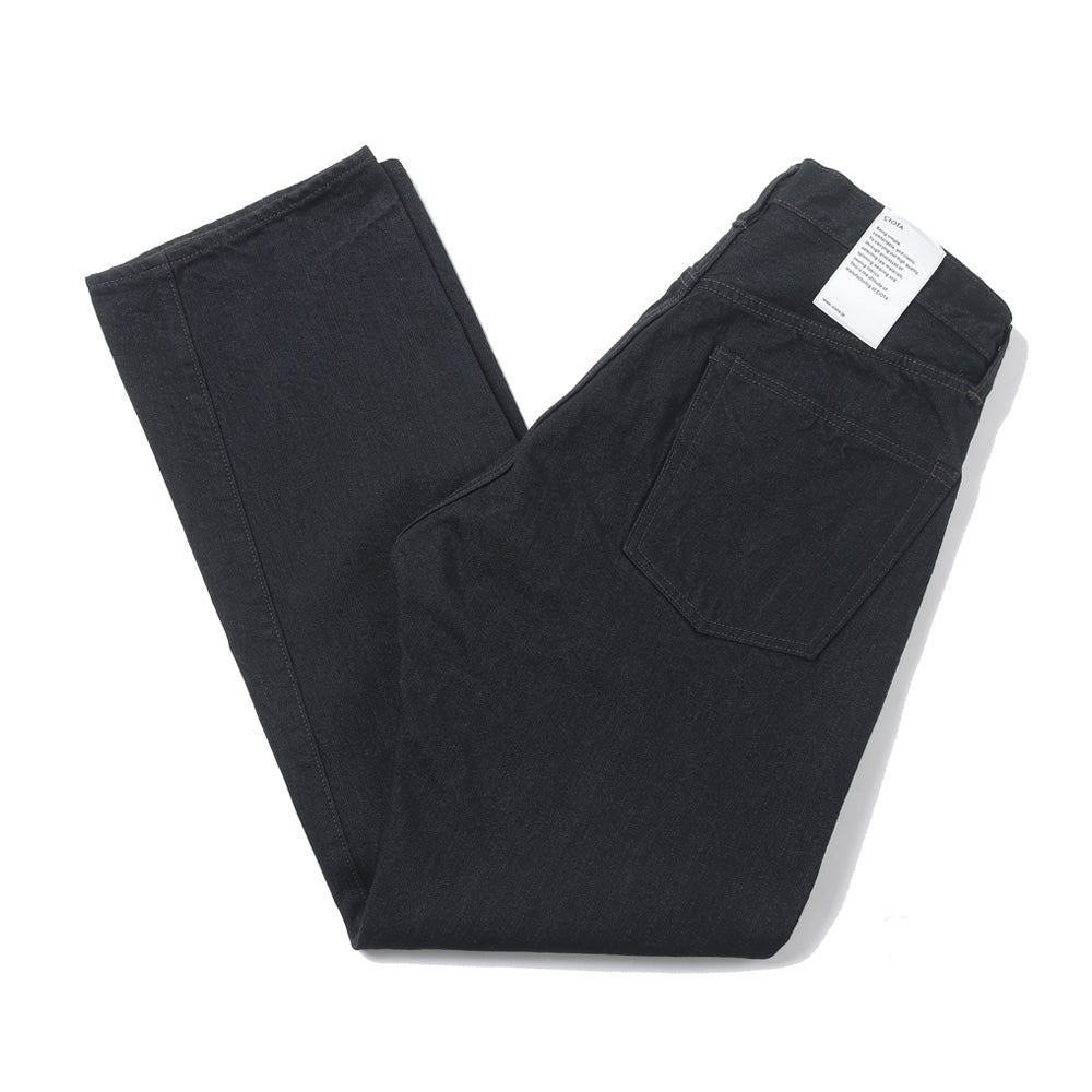 Straight 5 Pocket Pants/Black（One Wash）