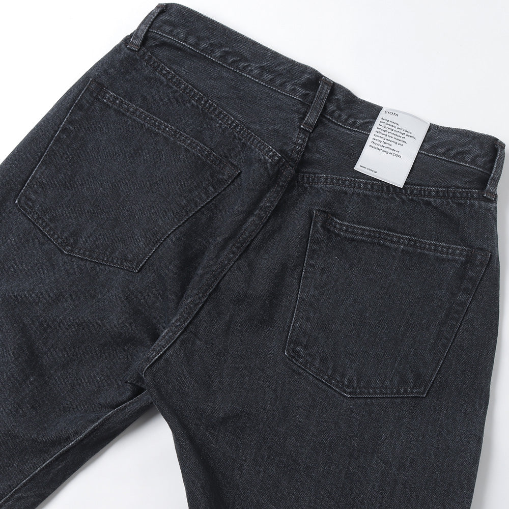 Straight 5 Pocket Pants/Medium Black・Medium Gray