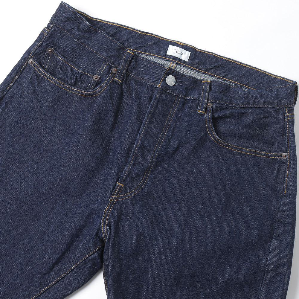 Straight 5 Pocket Pants/ Navy(One Wash)