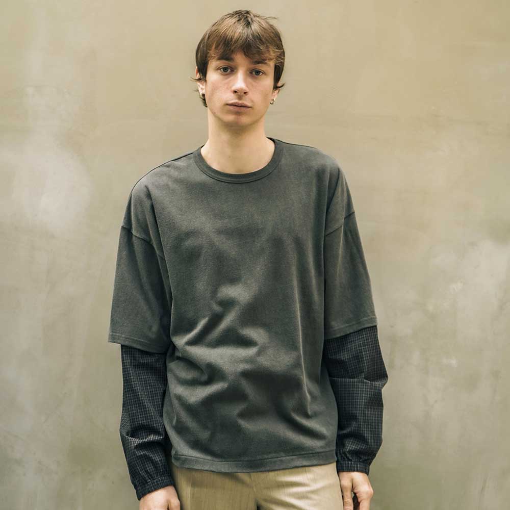 FRESH MAN LAYERED TEE CHECK