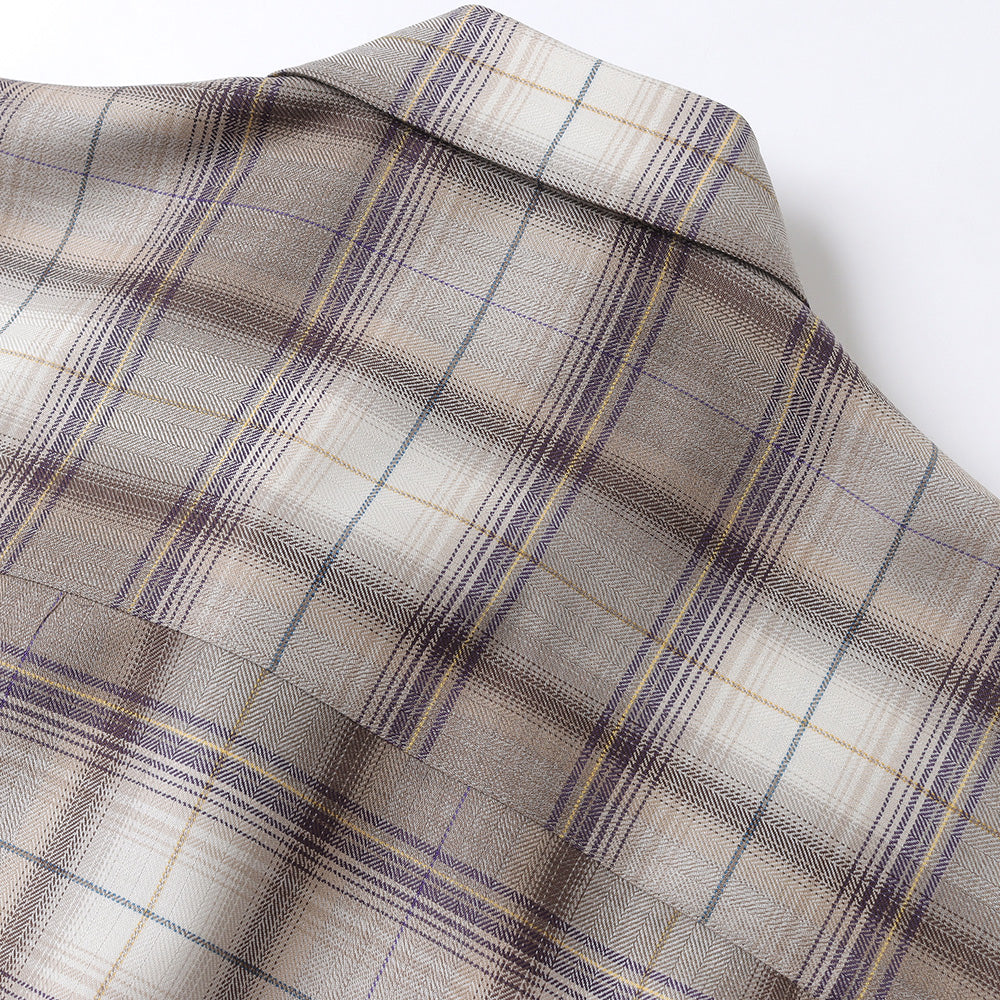 SUPER LIGHT WOOL CHECK SHIRT