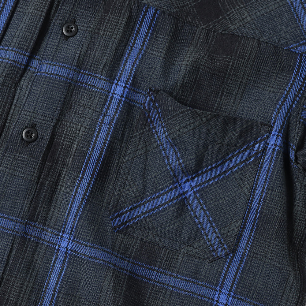 TRUCKER S/S SHIRT C/P TWILL OMBRE PLAID